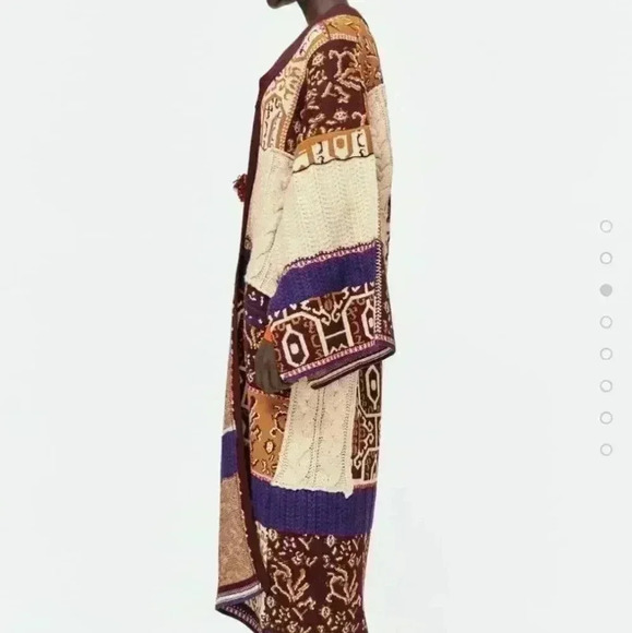 ✨SALE✨Zara Jacquard Cape Coat Special Edition - Picture 4 of 10